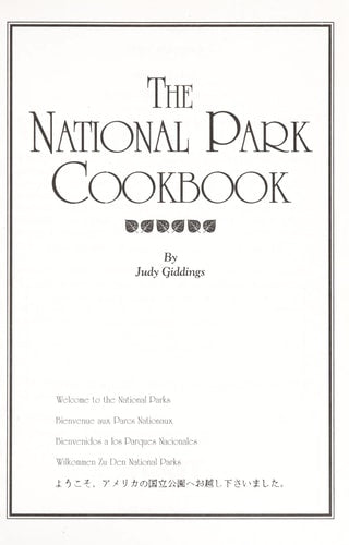 The National Park cookbook