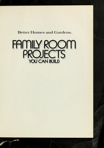 Family Room Projects You Can Build