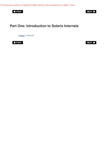 Solaris Internals: Solaris 10 and OpenSolaris Kernel Architecture