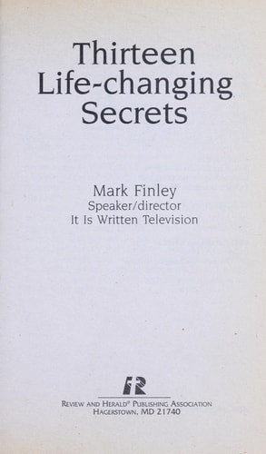 Thirteen Life-Changing Secrets
