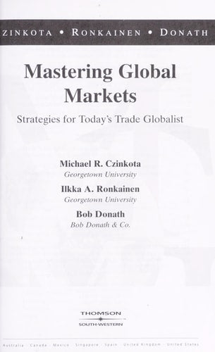 Mastering Global Markets: Strategies For Today's Trade Globalist