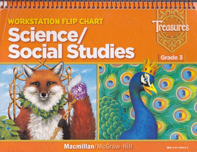 Treasures Workstation Flip Chart: Science/Social Studies (Grade 3) [2008]