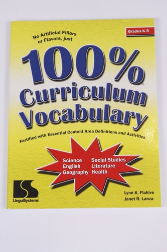100% Cirriculum Vocabulary (Fortified with Essential Content Area Definitions and Activities)