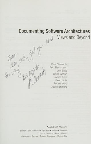 Documenting Software Architectures: Views and Beyond