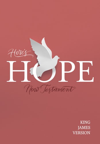 KJV Here's Hope New Testament, Black Letter, Gospel Presentation, Outreach, Evangelism, Easy-to-Read Bible Serif Type