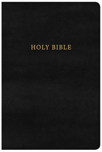 NKJV Large Print Personal Size Reference Bible, Classic Black LeatherTouch