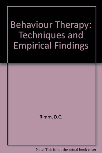 Behavior Therapy: Techniques and Empirical Findings
