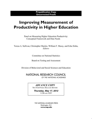 Improving Measurement of Productivity in Higher Education