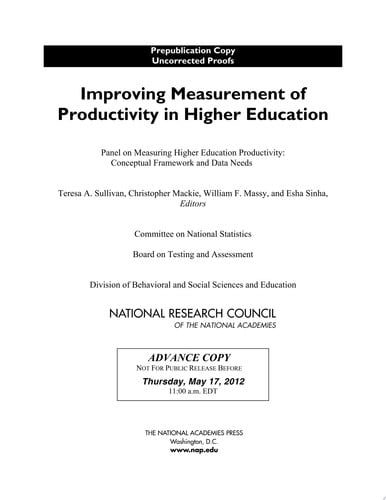 Improving Measurement of Productivity in Higher Education