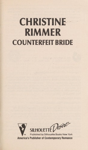 Counterfeit Bride (Silhouette Desire)