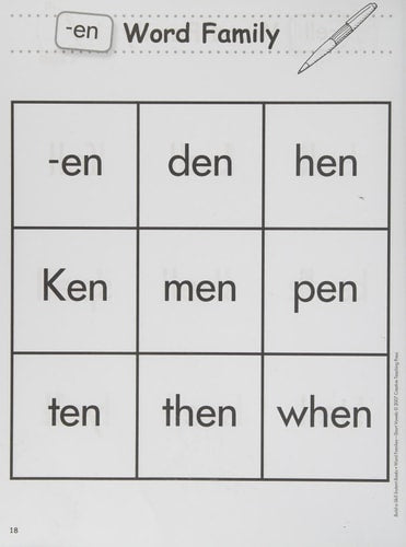 WORD FAMILIES-SHORT VOWELS, BUILD-A-SKILL INSTANT BOOKS