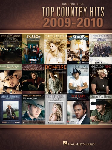 Top Country Hits of 2009-2010 Piano, Vocal and Guitar Chords