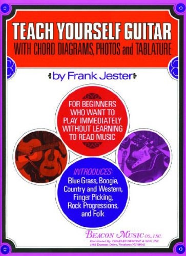 Teach Yourself Guitar Book Only (with Chord Diagrams, Photos, and Tablature)