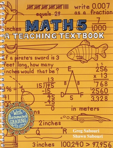 Math 5 a Teaching Textbook and Workbook/ Answer Key