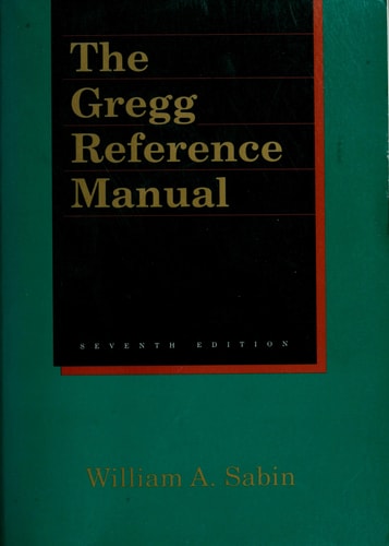 Gregg Reference Manual 7ED