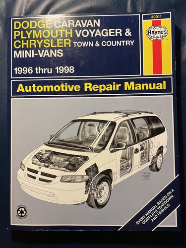 Dodge Caravan, Plymouth Voyager, Chrysler Town & Country Mini-Vans: 1996 thru 1998 (Haynes Automotive Repair Manuals)