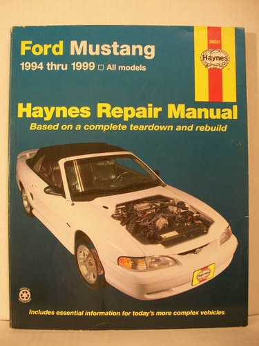 Haynes Ford Mustang Repair Manual: 1994 Thru 1999 All Models (Haynes Automotive Repair Manual Series)
