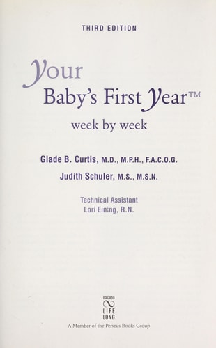 Your Baby's First Year Week by Week