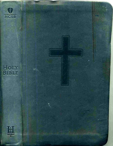 Holman Christian Standard HCSB Bible Pocket Size Gift Bible (Gray Bonded Leather with Black Cross)