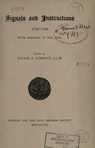 Signals and instructions, 1776-1794