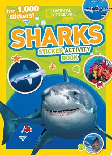 National Geographic Kids Sharks Sticker Activity Book Over 1,000 Stickers!