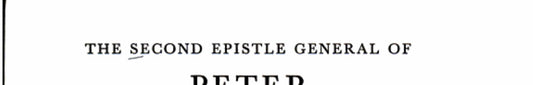 The Second Epistle General of Peter and the General Epistle of Jude An Introduction and Commentary