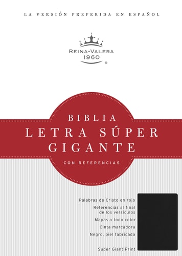 RVR 1960 Biblia Letra Súper Gigante, negro imitación piel (Spanish Edition)