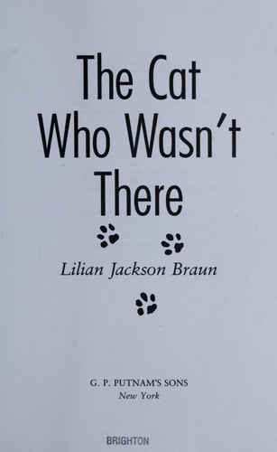 The Cat Who Wasn't There