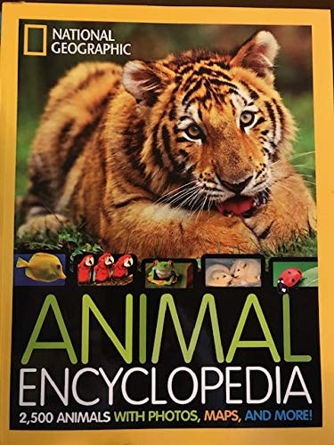 Animal Encyclopedia 2,500 Animals with Photos, Maps, and More!