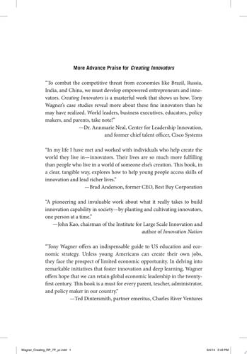 Creating Innovators: The Making of Young People Who Will Change the World