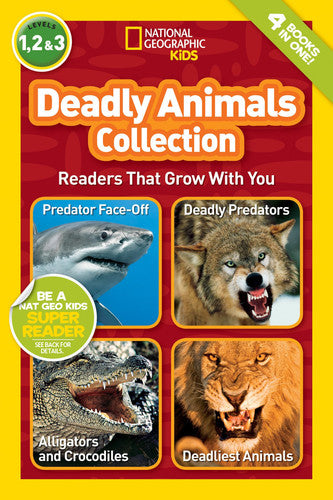 Deadly Animals Collection (National Geographic Kids Readers, Levels 1, 2, & 3) Readers That Grow With You