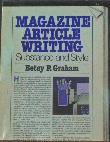 Magazine article writing: Substance and style