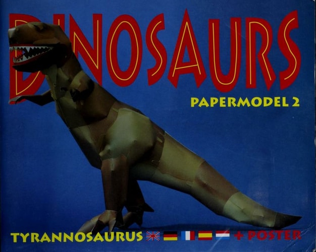 Dinosaurs Papermodel 2 - Tyrannosaurus & Poster