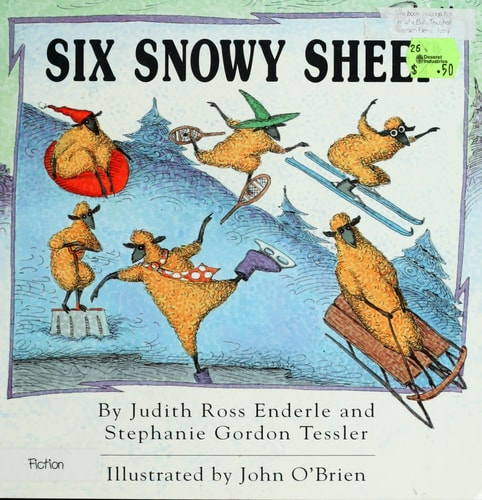 Six Snowy Sheep