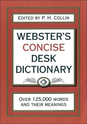 Websters Concise Desk Dictionary