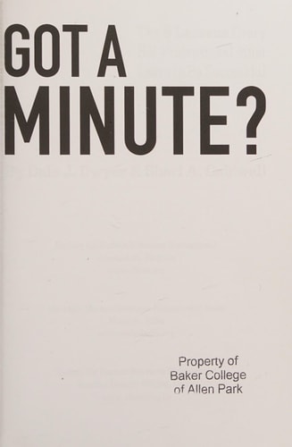Got a Minute?: The 9 Lessons Every HR Professional Must Learn to Be Successful