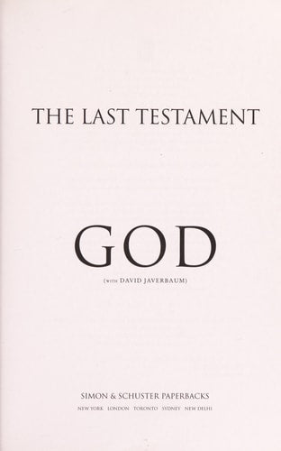 The Last Testament: A Memoir