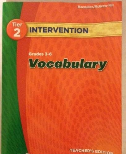 Tier 2 Intervention Grades 3-6 Vocabulary Teacher's Edition