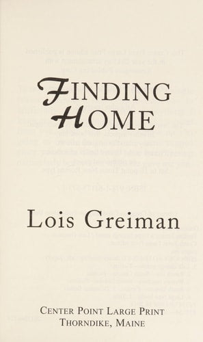 Finding Home (Hope Springs Novel)
