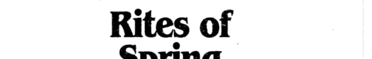 Rites Of Spring