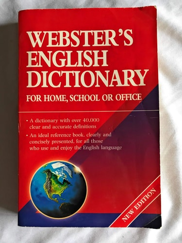 Webster's English Dictionary for Home, School or Office