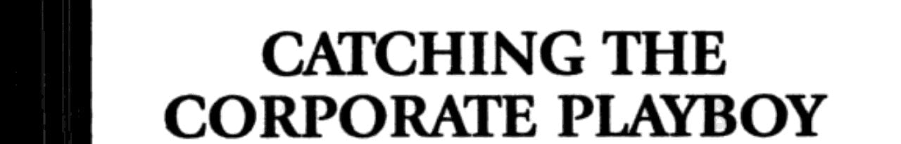 Catching the Corporate Playboy (Harlequin American Romance, No 931)