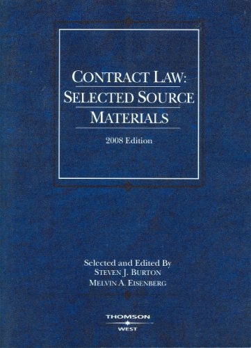 Contract Law 2008: Selected Source Materials
