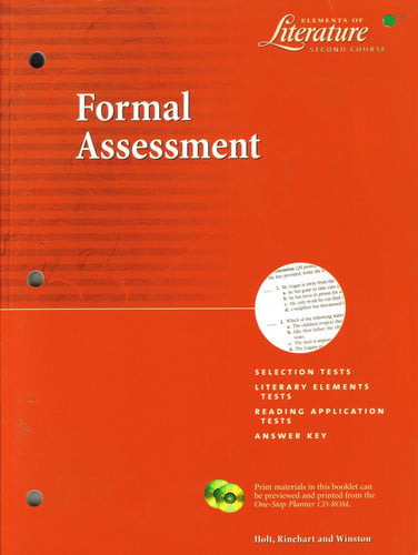 Formal Assesment: Elements of Literature - Second Course (Elements of Literature - Second Course)