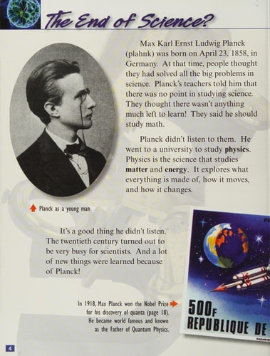 Max Planck: Uncovering the World of Matter: Physical Science (Science Readers)