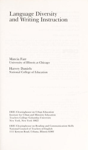 Language Diversity and Writing Instruction