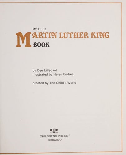 My First Martin Luther King Book (My First Holiday Book)
