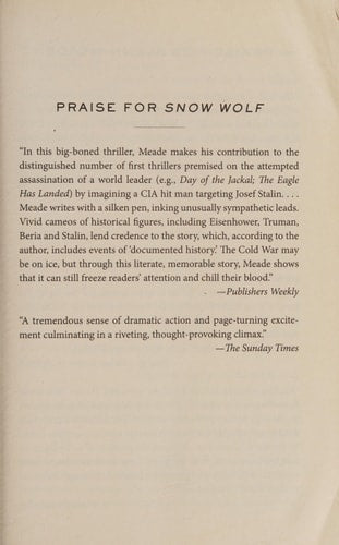 Snow Wolf: A Thriller