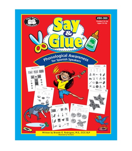 Say & Glue Phonological Awareness for Spanish Speakers Book