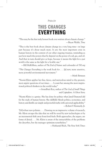 This Changes Everything: Capitalism vs. The Climate